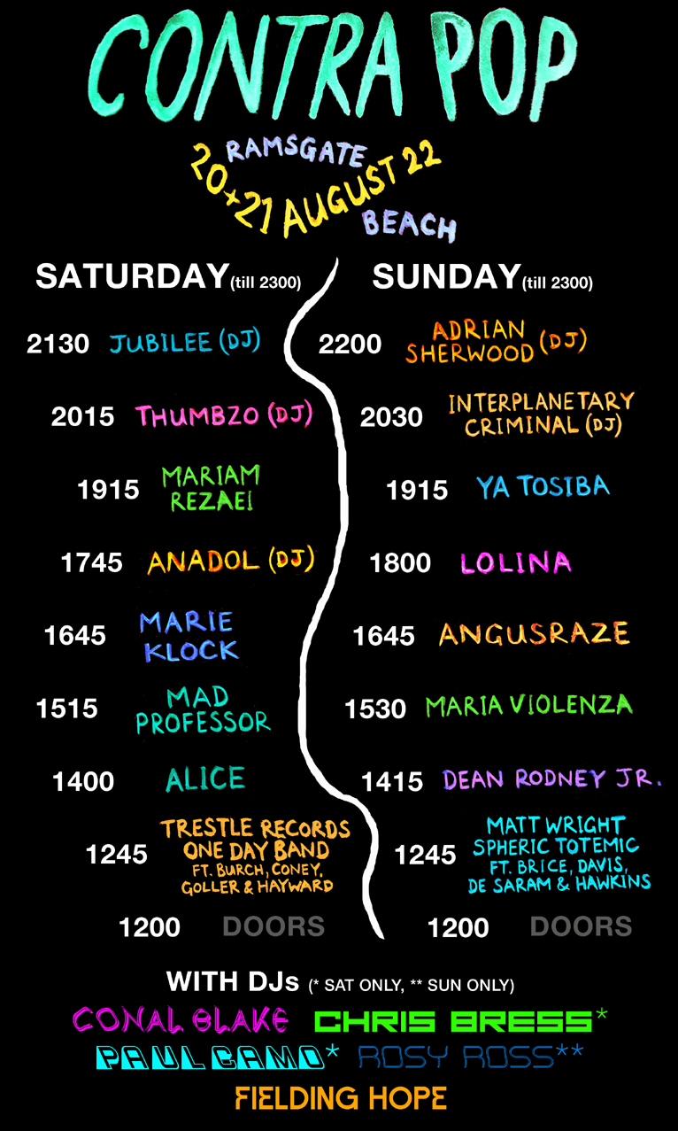 Contra Pop 2022 running order