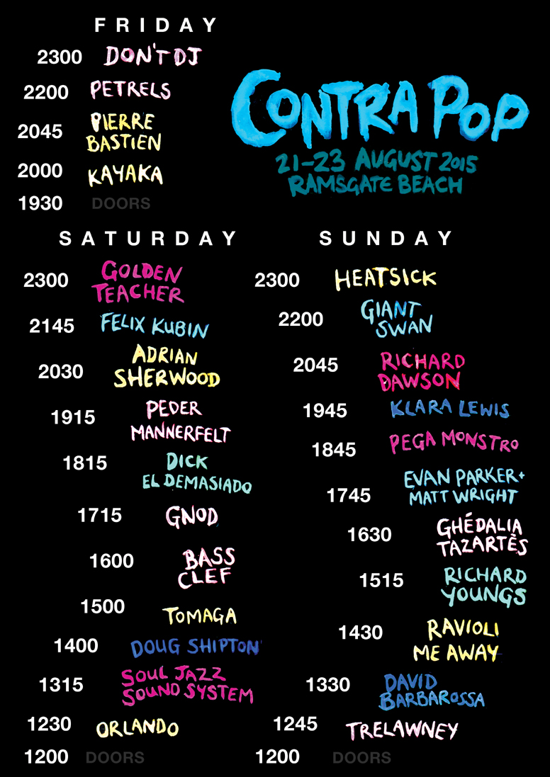 Contra Pop Running Order